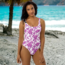  One-Piece Swimsuit, Violet Blossom